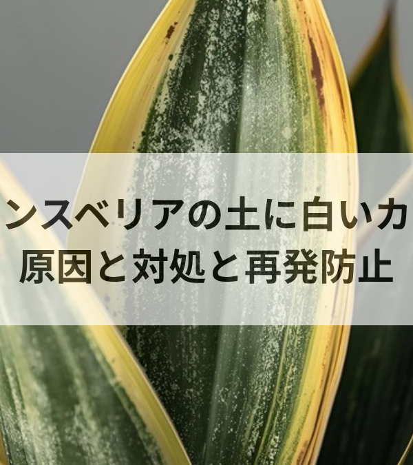 サンスベリアの土に白いカビ！原因と対処法・再発させない管理のコツ